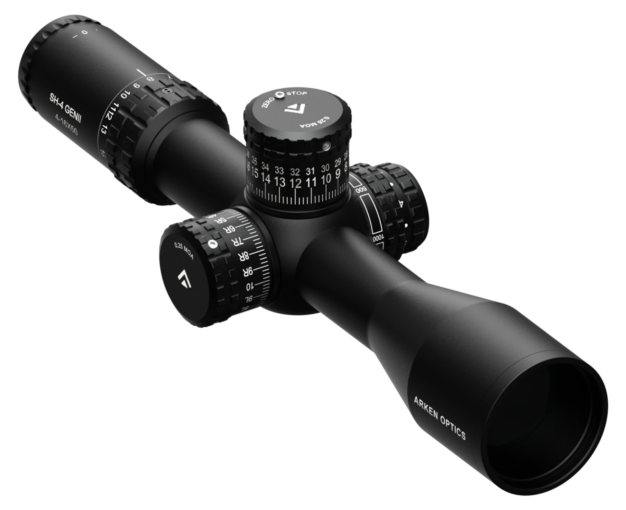 Arken Optics SH4 GEN2 4-16X50 Rifle Scope FFP MOA VPR Illuminated